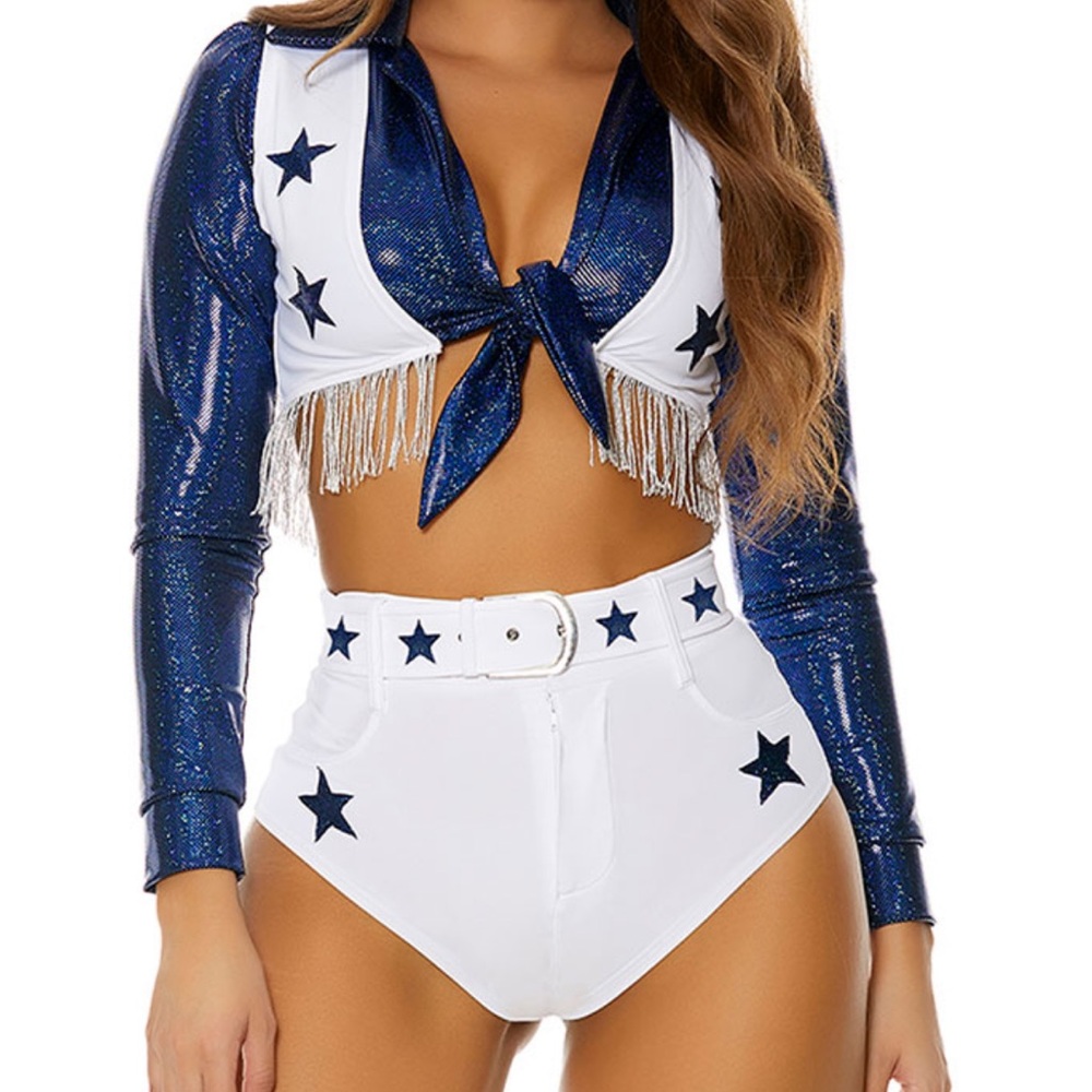 Dallas cowboy cheerleader costume